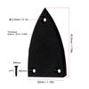 Copertura Truss Rod Triangolare 3 Fori Plastica per Basso Chitarra Acustica Elettrica Parti di Ricambio Nera