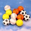 Sports Stress Balls Mini Foam Soccer Ball, Basketball, Football, Baseball Stress Toys for Anxiety Relief Birthday Party Supplies