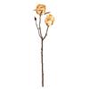 Simulation Flower All-matching Bent Freely Portable Great Retro Artificial Rose Flower with 2 Heads for Home