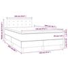 3141117 vidaXL Divan Bed with Mattress Grey 120x200 Cm Faux Leather