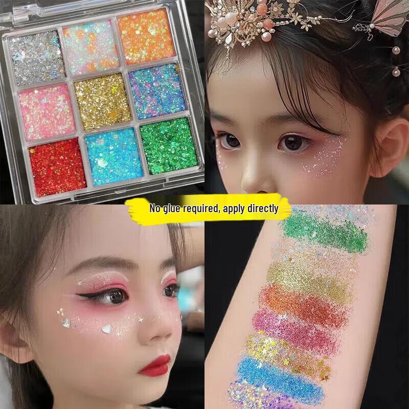MERKLENINS Sparkling Stage Glitter Eyeshadow Palette