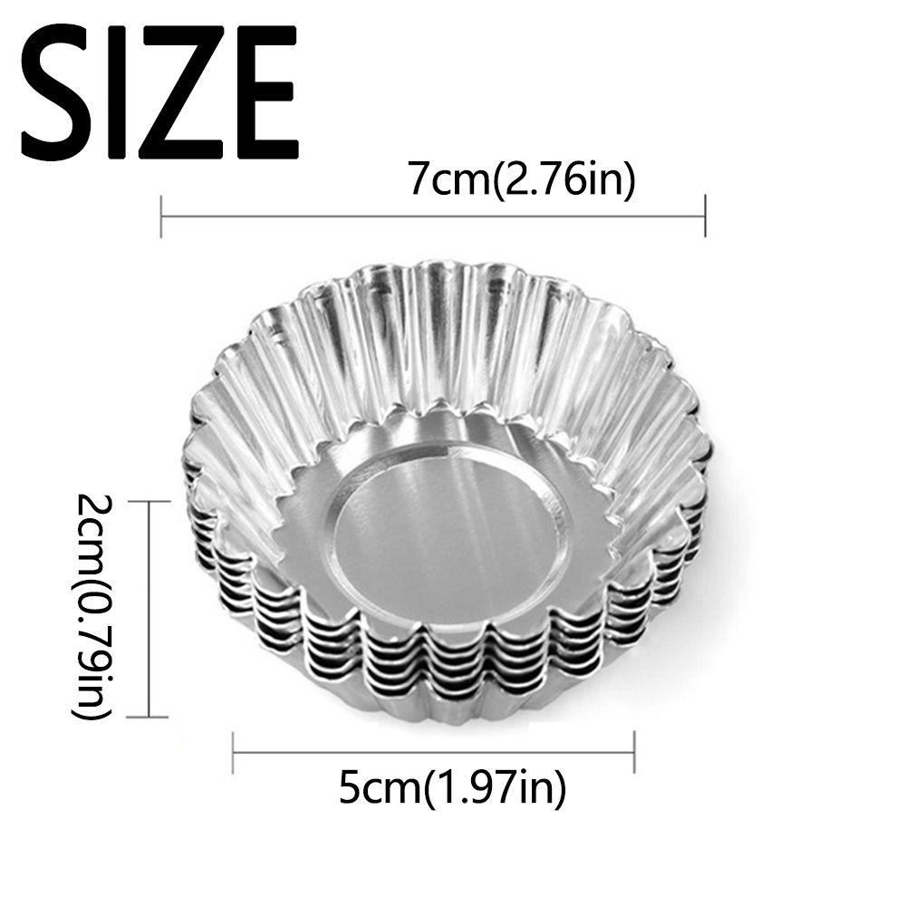 50Pcs Non-Stick Tart Muffin Molds Reusable Kitchen Baking Mold  Bakery Accessories