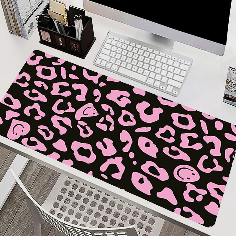 Office Mouse Pad Leopard Print Pattern Big Size Laptop Desk Mat NonSlip Gamer Keyboard Pad Gaming Extended Mousepad Easy Clean