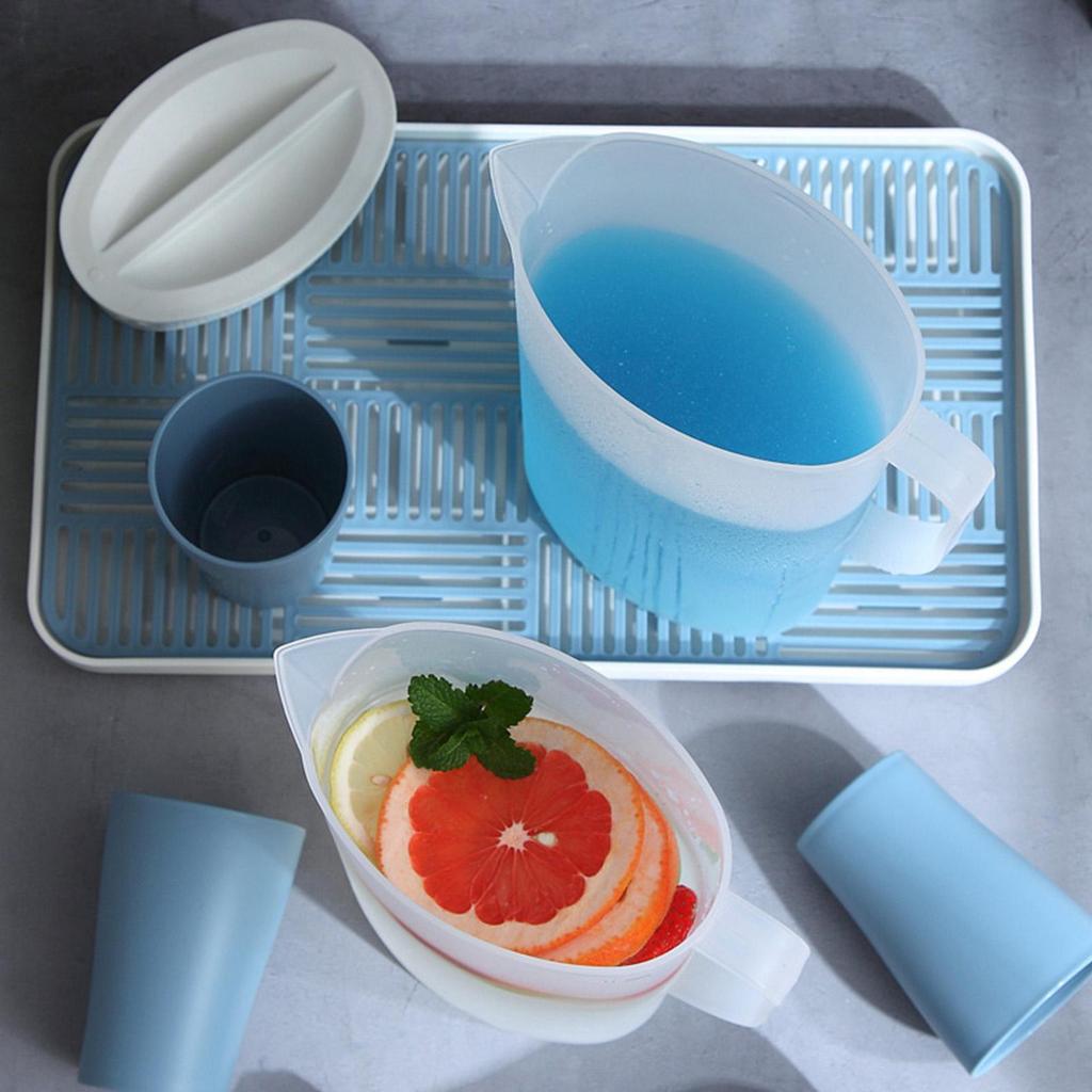 Kaltwasserkrug mit Deckel 1,5L/2L Saftbehälter Kessel Cold Brew Getränkeeimer Hitzebeständiger Teekrug Wasser Saftkrug