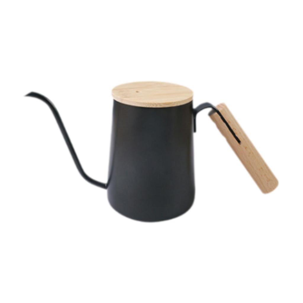 Cafetière Goulot d'oie Durable en Acier Inoxydable Poignée Thermoisolée Dripper pour Pour-over pour la Maison et le Bureau