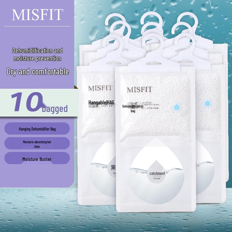 

MISFIT Hangable Dehumidifier Bags, 10-Pack