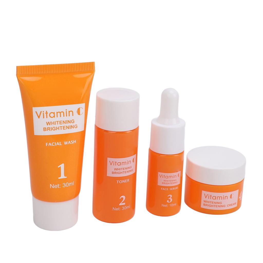 Vitamin C Complete Facial Care Kit Whitening Moisturizing Brighten Vitamin C Face Set for Daily Life