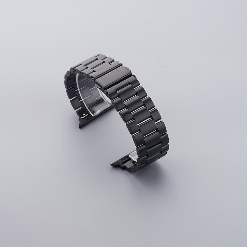 Cinturino in Acciaio Inossidabile a Tre Perle per Apple Watch & Huawei GT4