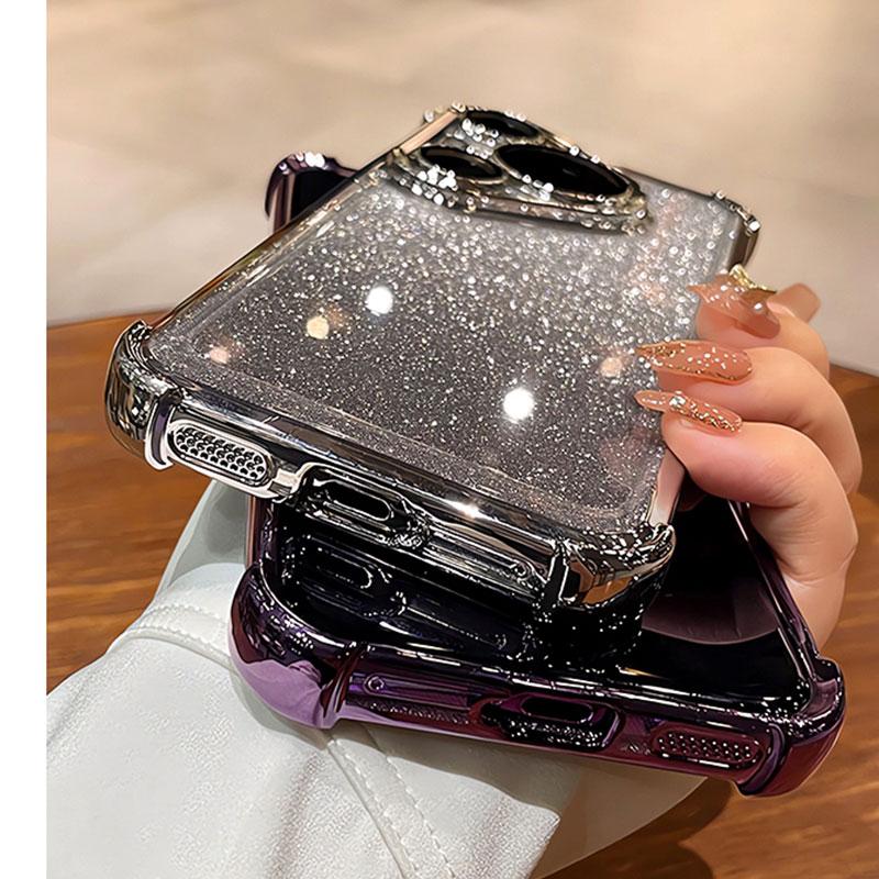 Luxury Shockproof Glitter Holder For Silicone Ring Reno13F Case For OPPO Reno13 F pro Reno7 Z Lite With Holder Stand Cover