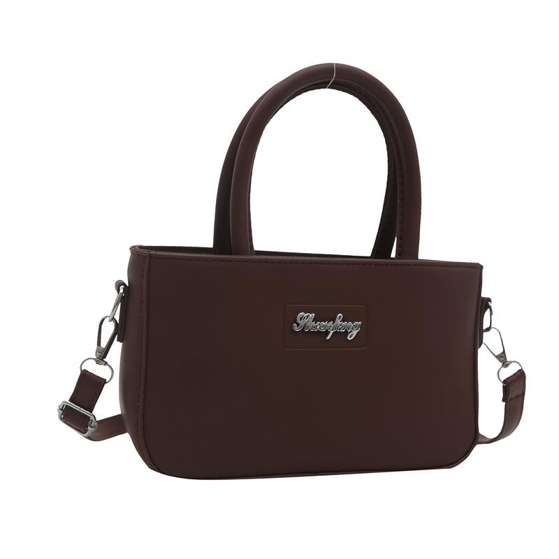 New Women's Bag Fashionable Korean Version Simple Solid Color Shoulder Bag Fashionable Casual Crossbody Bag Temperament