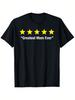 S And 'S Greatest Mom Ever 5-Star Rating T-Shirt - Funny Mother'S Day Gift, 100% Casual Round Neck Short Sleeve Tee With 5 Golden Stars And White Lett