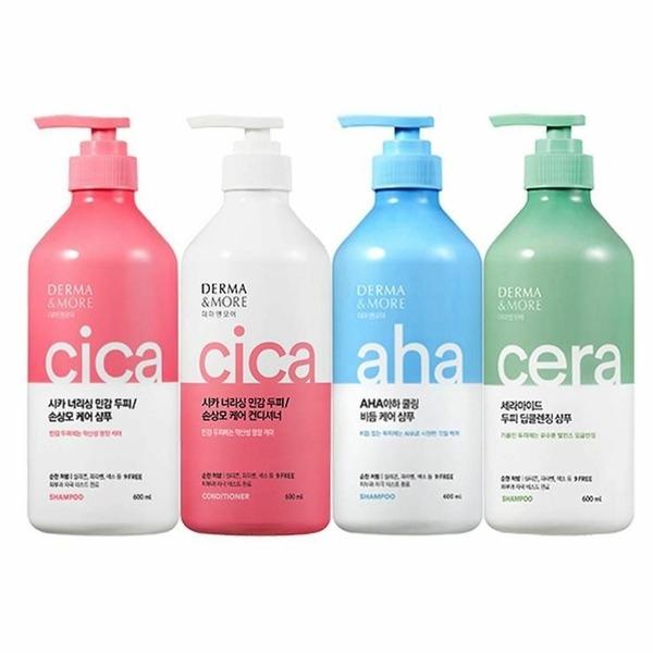 Scalp Care DERMA&MORE Shampoo & Conditioner (Choose 1) (WA68D80) Option: Ceramide Shampoo 600ml