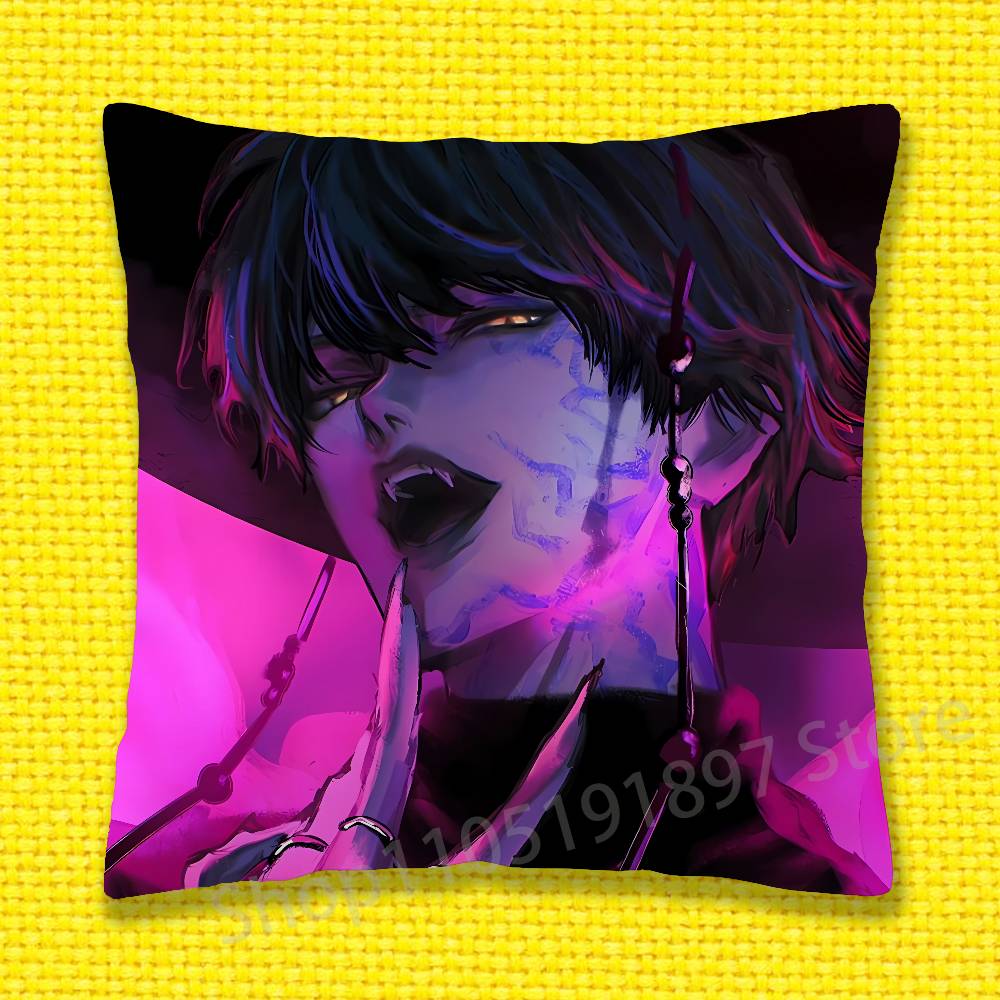 D-Demon H-Hunters Jinu Girl Throw Pillow Case For 50x50cm 40x40cm 55x55cm 45x45cm 30x30cm Square Bedroom Pillowcase Cover