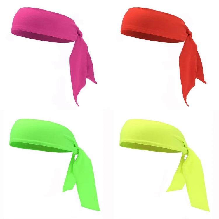 Elastic Sports Ribbon Pirate Sweatband for Tennis Unisex Men Women Teens Headband Gym Fitness Yoga Hair Bands Athletic Headwear
