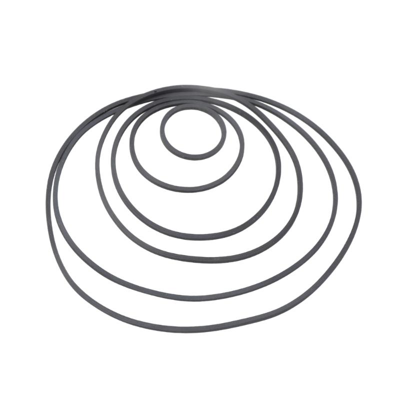 Set Of 30 Square Belt Recorder Rubber Belts 1.2mm Width For Cassette Player Repair And Maintenance 30-135MM Fold