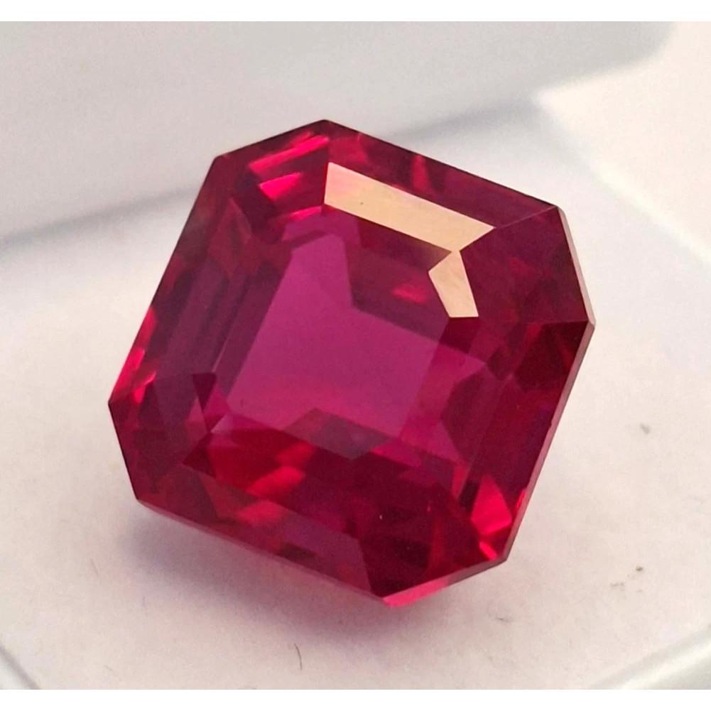 Natural Rubellite Tourmaline Asscher Cut 12-14 Ct Stunning Certified Gemstone