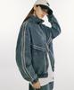 1993Studio Symbol Logo Track Denim Zip-Up Jacket_Light Blue