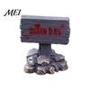 Halloween Aquarium Ornaments Miniature Resin Ornaments, Micro Landscape Desktop Decor, Horror Small Statue Decor Scene Accessories for Fish Tank Moss