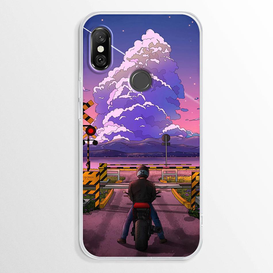 Funda para Xiaomi Redmi Note 6 Pro Mármol Transparente Suave TPU Cubierta Trasera Para Xiaomi Redmi Note 6 Note6 Pro Funda de Silicona Parachoques Fundas