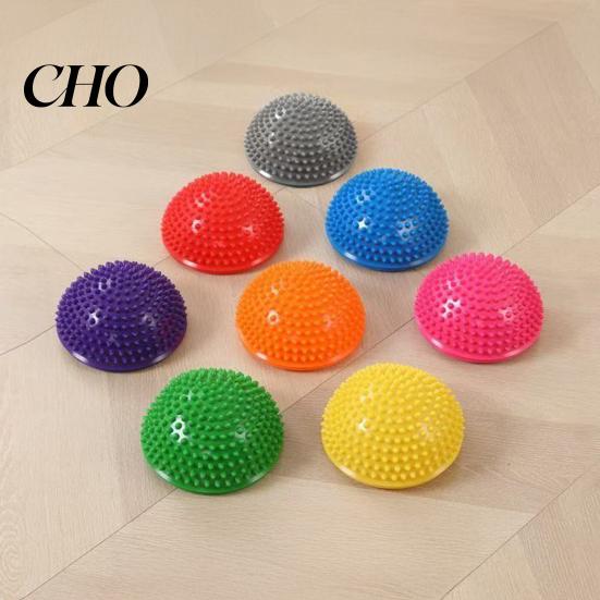 Sensory Development Toy Balance Ball Anti-Slip Thickened Base Hemispheric Massage Design Colorful Non-turning Trainer Preschool Activity Family
