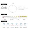 MODIAN Moissanite Bracelets 925 Silver Minimalist Double Cross Sparkling Link Chain Bracelet For Women Fine Jewelry