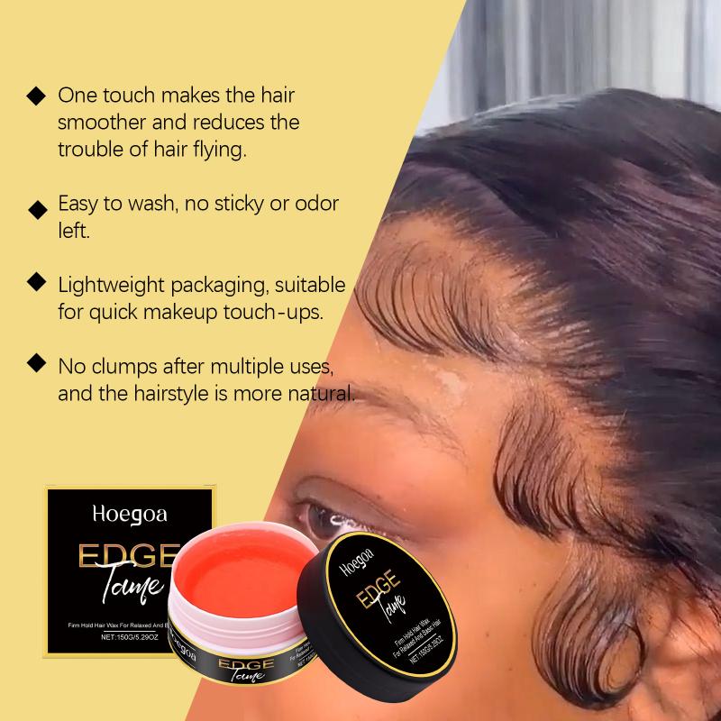 

Long Lasting Hair Styling Wax No Greasy Feeling Quickly Fix Broken Hair Hold Pomade Control Frizz Flyaway Hair Styling Gel one size