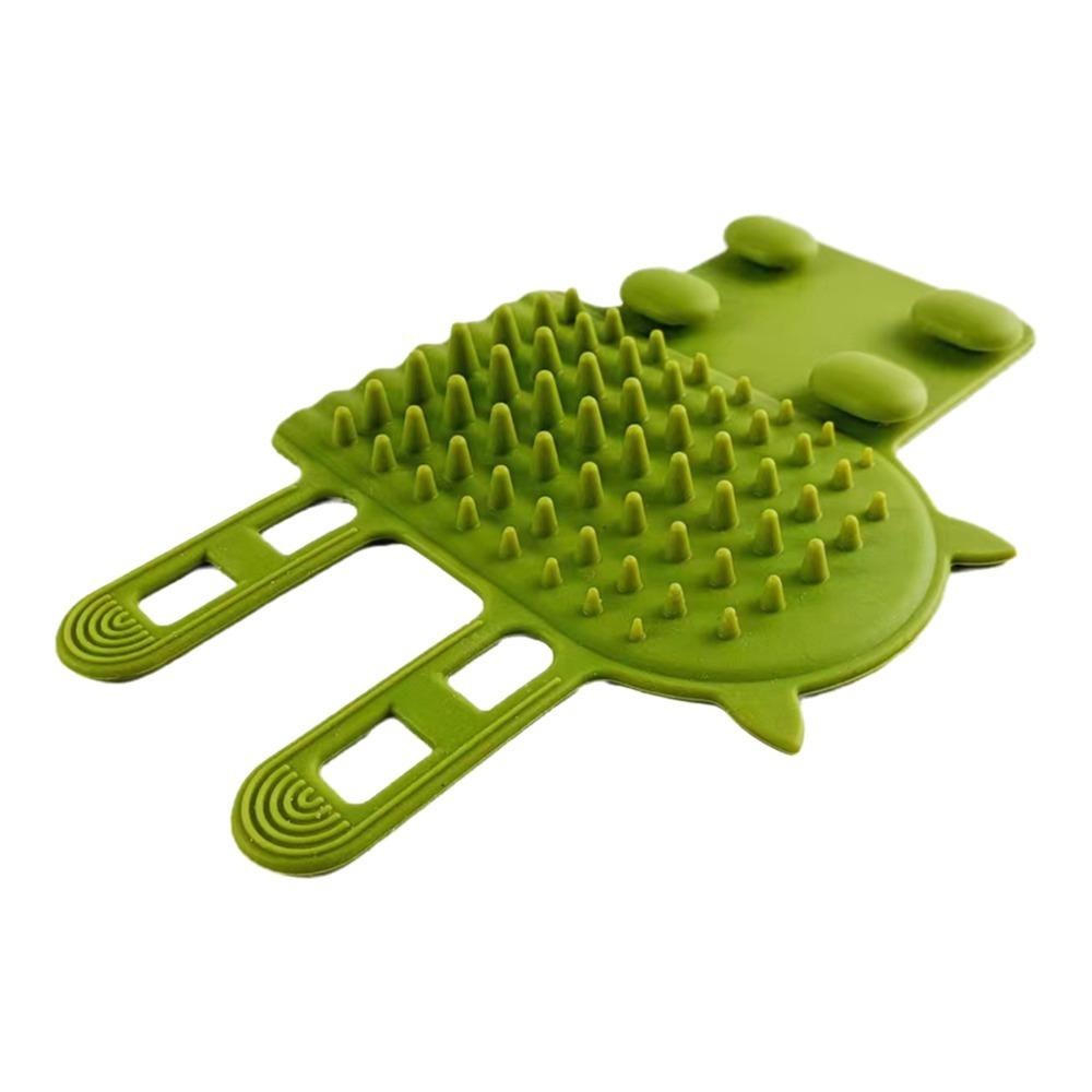 Gentle Cat Hair Removal Comb Self Cleaning Silicone Cat Brush New Wall Corner Scratcher Home Use