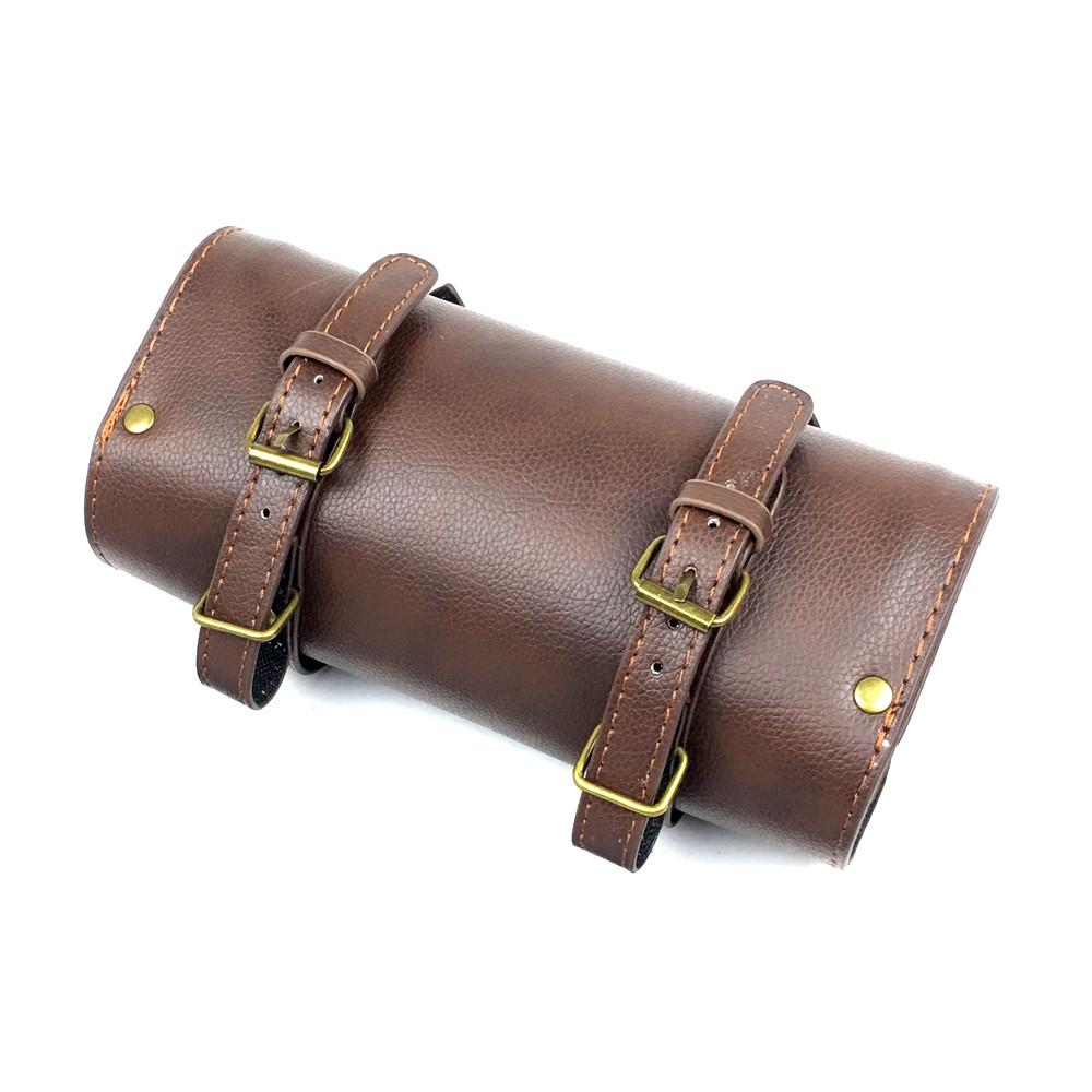 For Harley Sportster XL883 XL1200 Universal Motorcycle Saddlebag Model Side PU Leather Luggage Saddle Bag Storage Tool Pouch