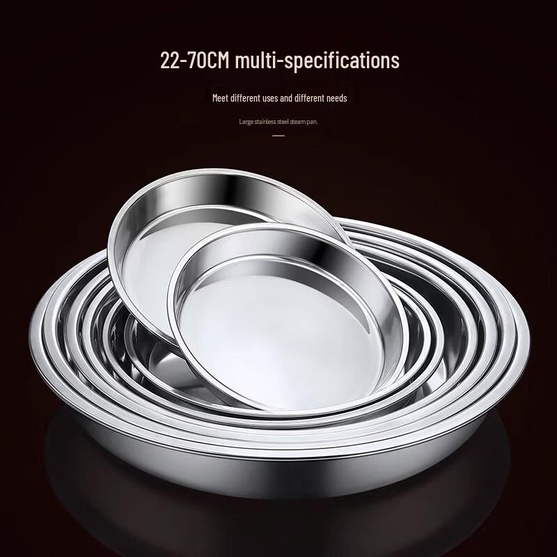 Star Mark 316 Stainless Steel Round Shallow Plate
