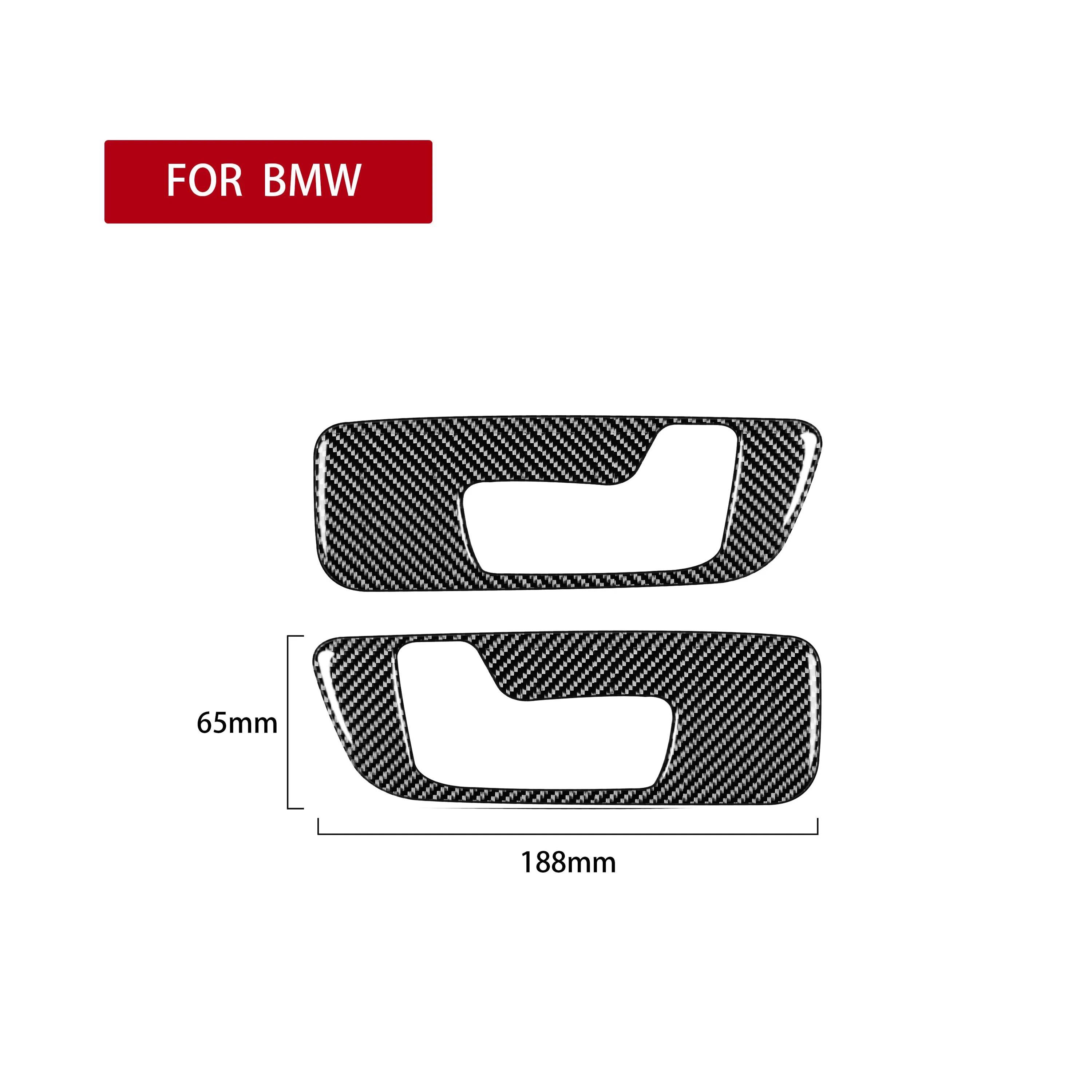 

2 шт., дверная ручка, декоративная накладка, наклейка из углеродного волокна для BMW G01 G02 G08 2018-X3 X4 серии, автоаксессуары style D