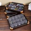 Jewelry Display Tray with Protective Velvets Lining Jewellery Holder Accessory Presentation Stand for Home or Shop Use