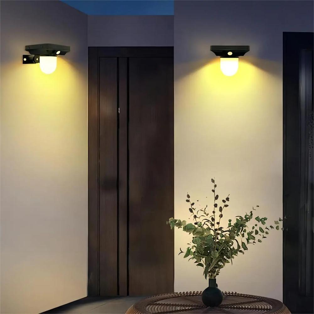 Solar Lights Outdoor Garden Solar Powered Wall Lamp Waterproof Motion Sensor Pathway Light Landscape Path Yard Backyard Lawn