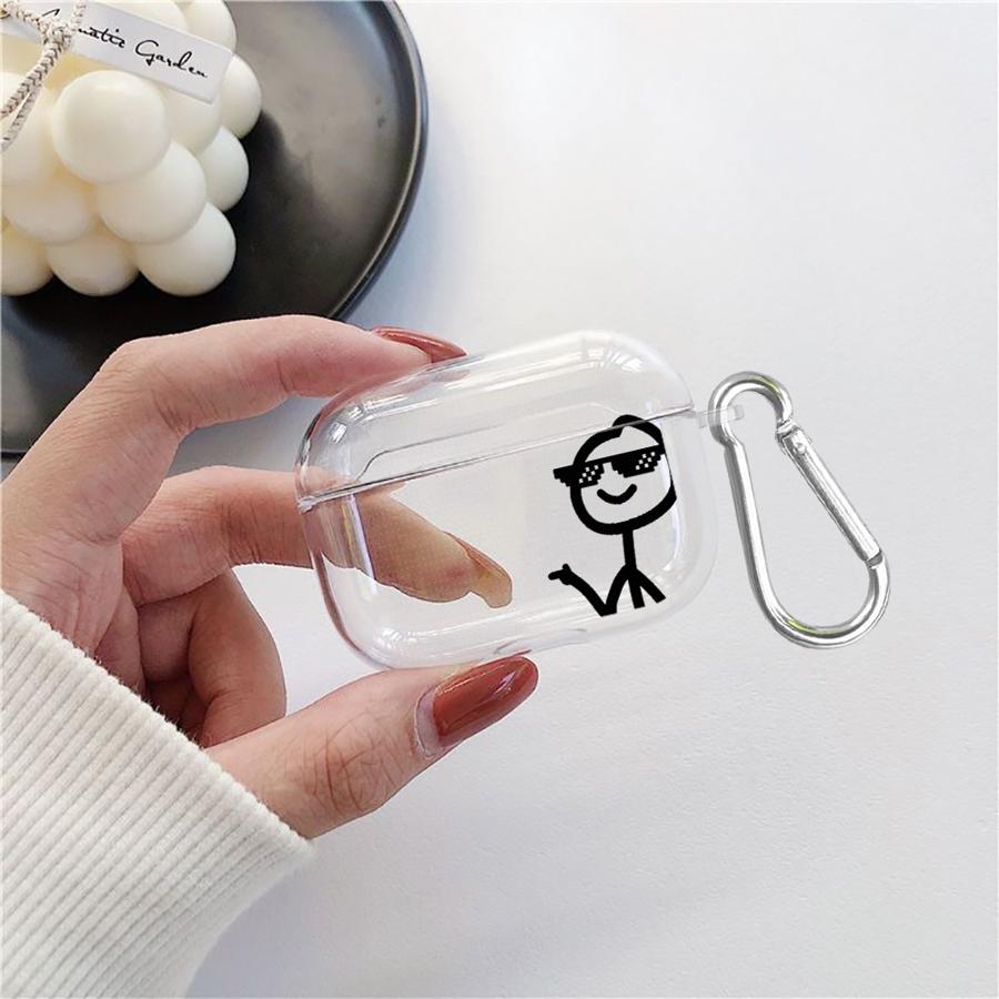 Hülle Für Airpods Pro3 2 3 Pro2 Pro 4 1 Klare Kopfhörerhüllen Abdeckung Cartoon Matchman