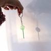 3D Food Lollipop Keychain Jelly-colored Candy Key Rings Simulation Lollipop  Handbag Pendants
