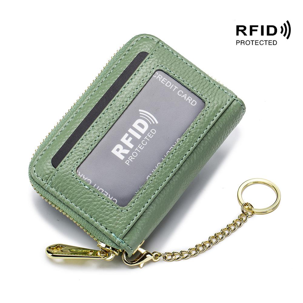 Popular Card Bag, RFID Organ Zipper, Bank Card Bag, Key Bag, Multi-function Card Bag.