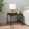 819406 vidaXL Side Table Smoked Oak 40x40x35 Cm Engineered Wood