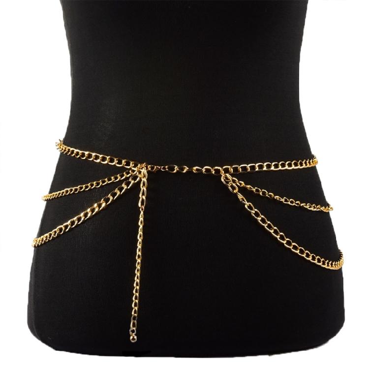 Women Adjustable Metal Body Chain For Casual Wear Formal Outfit And Cosplay Costumes