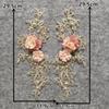 Three-Dimensional Rose Dipped Flower Embroidered Lace Collar Imitation Pearl Diy Pair Flower Lace Lace Dress Accessories
