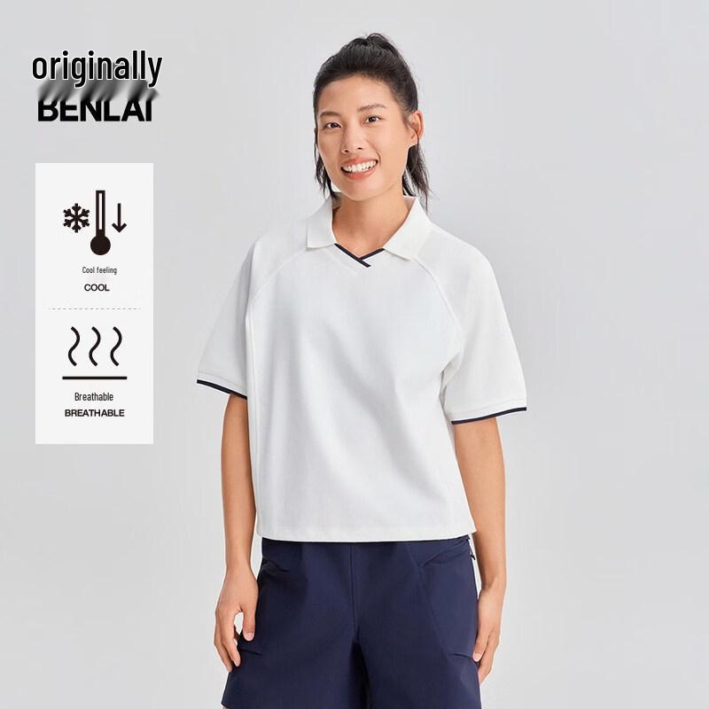 Женская охлаждающая футболка-поло BENLAI с коротким рукавом XL