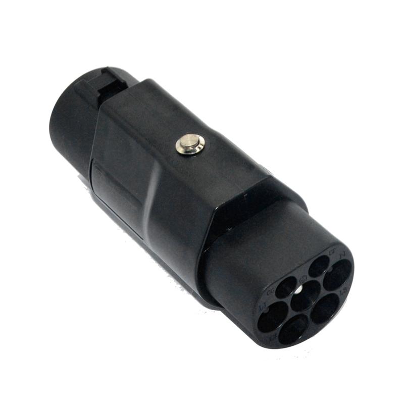 Type 1 To GBT Adapter High Quality 32A 1P/ This Adapter Use To Charge GBT Electric Car Charger On J1772 Type 1 EV Chargers-A99D