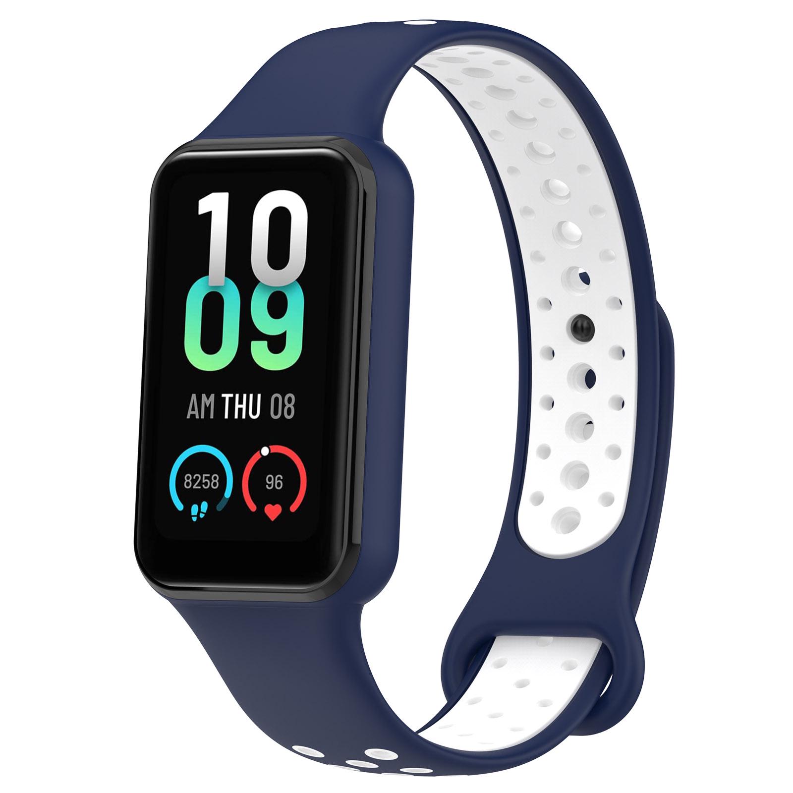 

Силіконовий ремінець для смарт-годинника Amazfit band 7 Браслет двокольоровий браслет Спортивний ремінь Водонепроникний