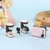 Mini Doll House Kitchen Decoration Simulation Electrical Model Toy for Kids