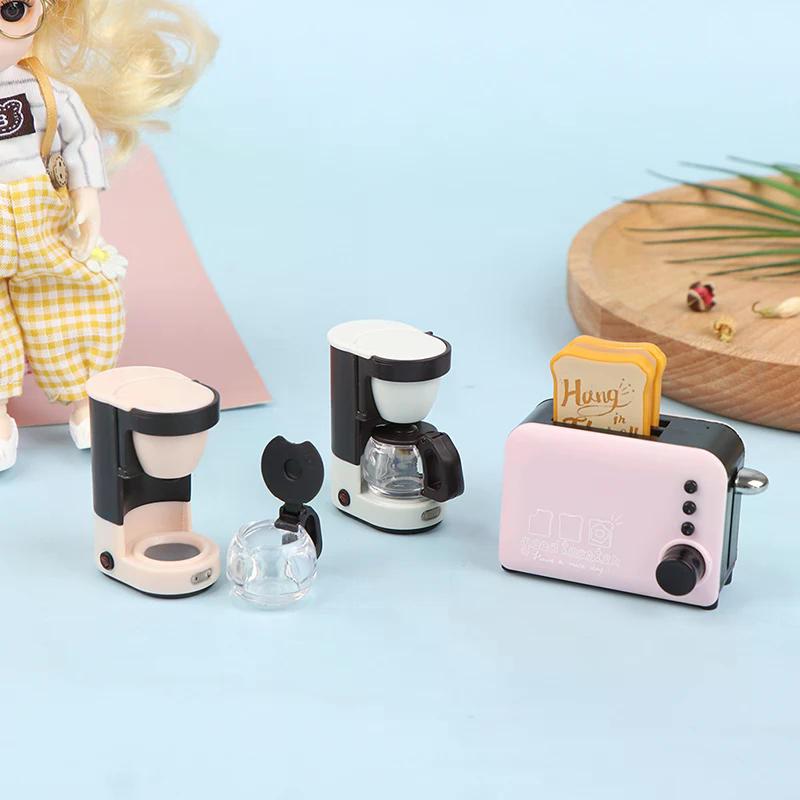 Mini Doll House Kitchen Decoration Simulation Electrical Model Toy for Kids