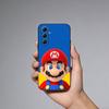 M-Mario Cartoon Phone Case For Samsung Galaxy A73,21,22,32,71,53,52,51,80,5G Soft Black Cover