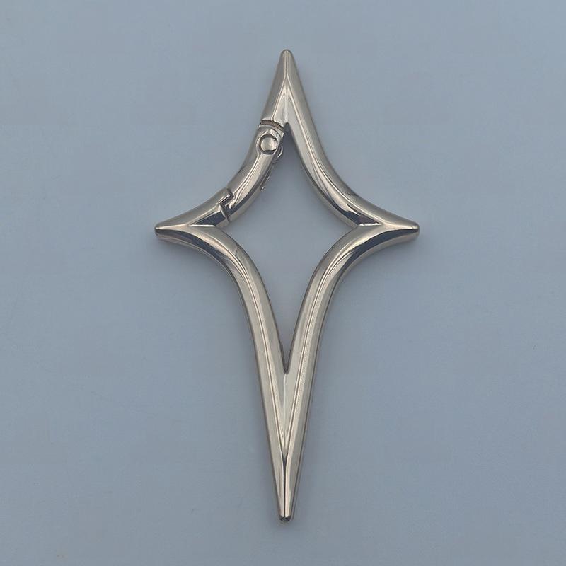 

Ключниця-карабін Зірка Геометрія Y2K Базовий Іконка Кільце для ключів авто Готичне Декор для рюкзака