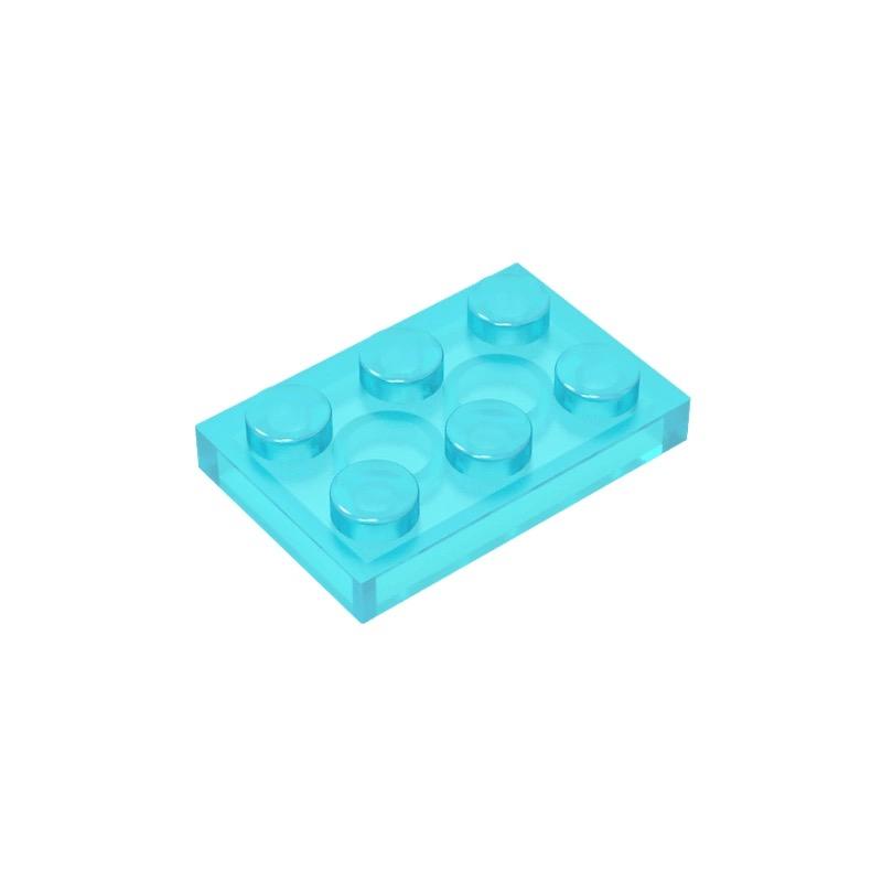 50PCS PLATE 2x3 DOTS Compatible with 3021 MOC Colors Galore Self-Locking Bricks Building Blocks Toys Accessories