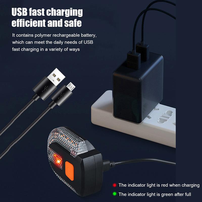 Bike Turn Signal Rear Light Led Bicycle Lamp Usb Rechargeable Bike Wireless Lights Back Mtb Tail Light Bike Accessories