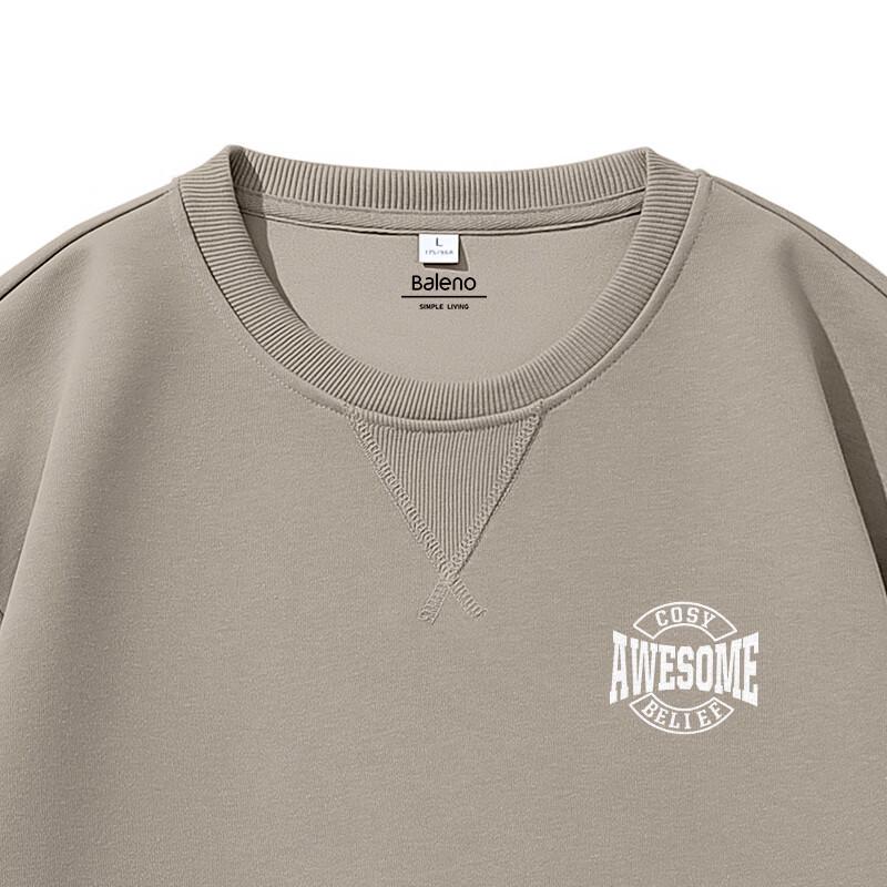Baleno Men's Heavyweight Round Neck Sweatshirt