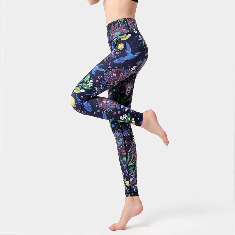 New Print Yoga Leggings for Women High-Waisted Butt-Lifting Sports Tights Fitness Base Layer Dance Workout Leggings