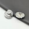 5pcs Striped Design Metal Buttons for Coats Dresses and Jackets Elegant Simple Decorative Button DIY Apparel Sewing Supplies